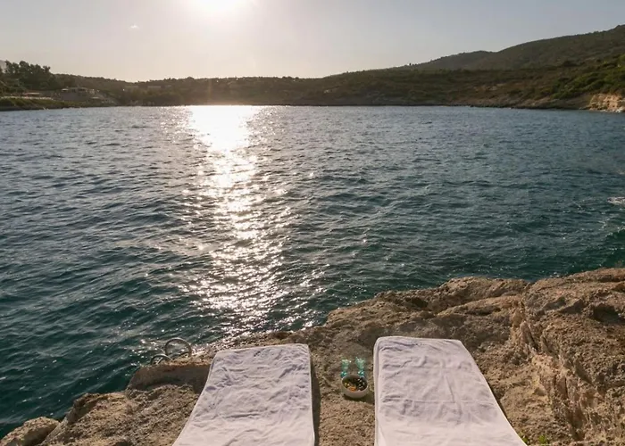 ヴィラ Seafront Luxury Escape With Infinity Pool Akrotírion